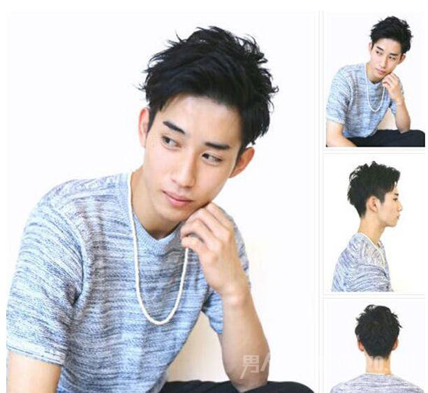 秋季男性清新短发 让你帅一点再帅一点:男生发型阳光英俊短发