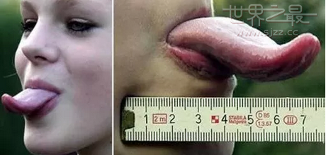 舌头最长的女人