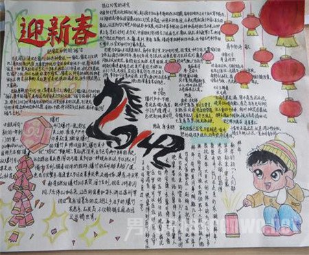 独具创新的新年手抄报