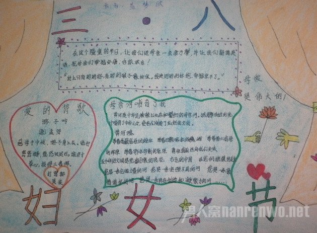 妇女节手抄报