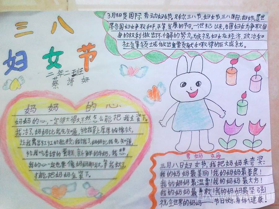 2016妇女节手抄报大全