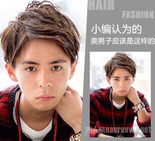 男生松短卷发发型