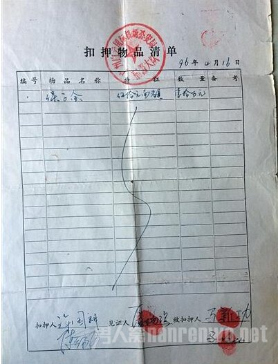 扣押物品清单显示，马哈比曾缴纳10万元保证金