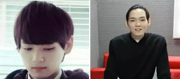男人露额头