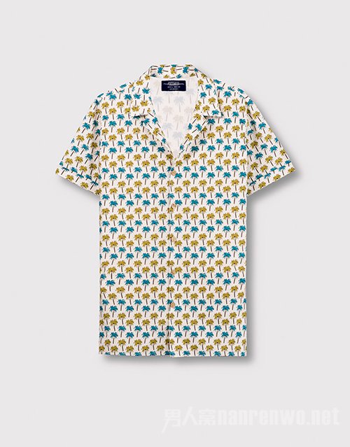 　　Pull & Bear短袖印花衬衫￥ 199.00