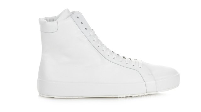 Jil Sanders Leather high-top trainers 
