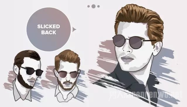 Slicked back