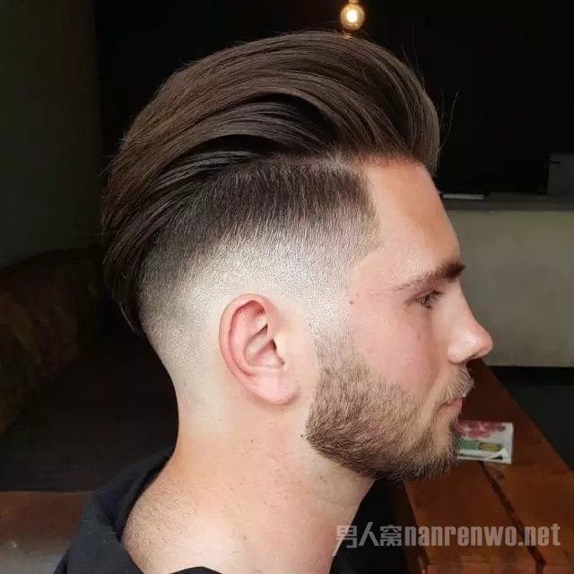 Long Slick Back + Taper Fade