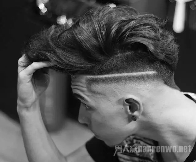  Tousled Long Hair + Hard Part
