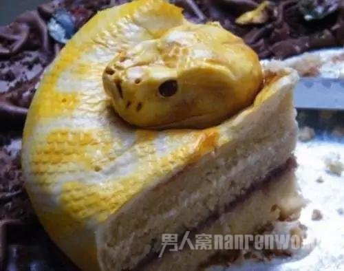 白化缅甸蟒蛋糕