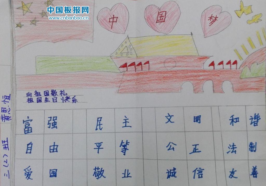 国庆手抄报