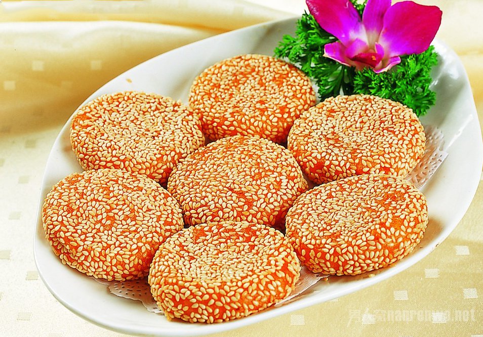 芝麻南瓜饼