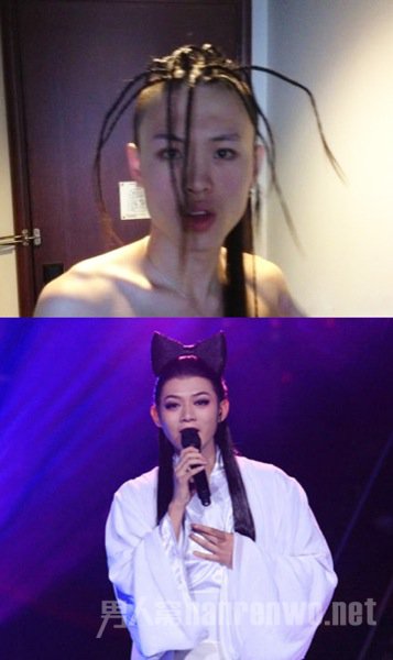 张玮长发造型