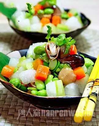 毛豆子炒冬瓜