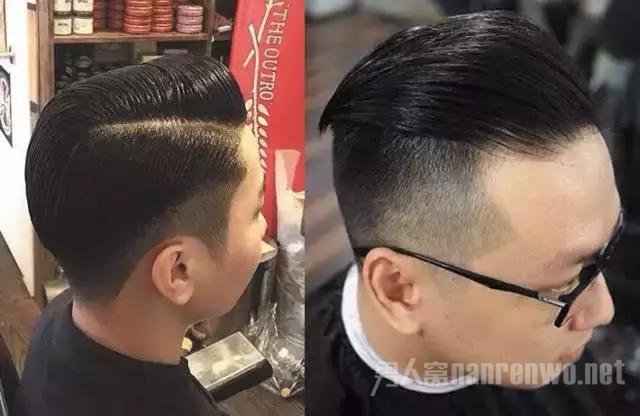 男人油头