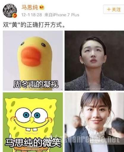 马思纯自黑