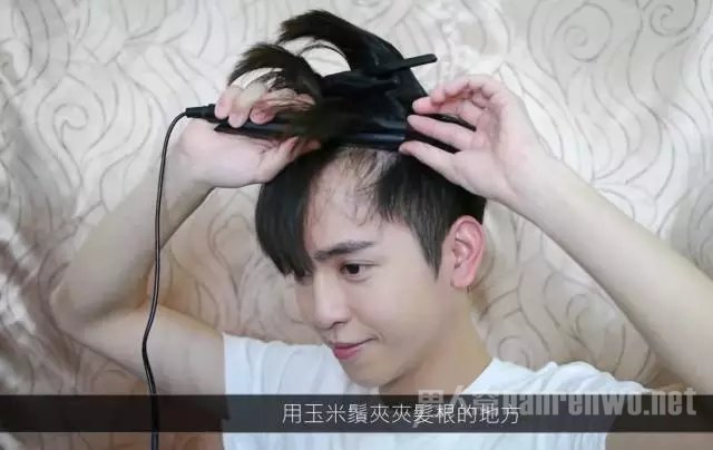 夹头发