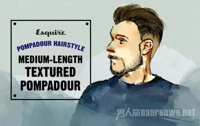 Medium-Length Textured Pompadour