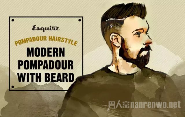 Modern Pompadour With Beard