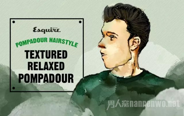 Textured Relaxed Pompadour