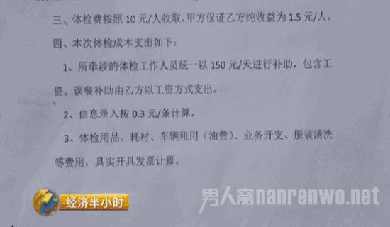 体检价格单