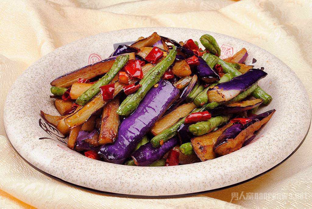 茄子烧豆角