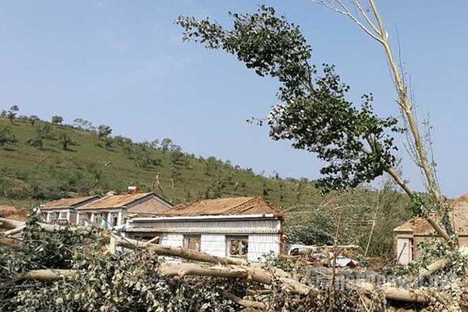 村庄一片废墟