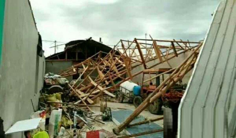吉林扶余突遭龙卷风袭击