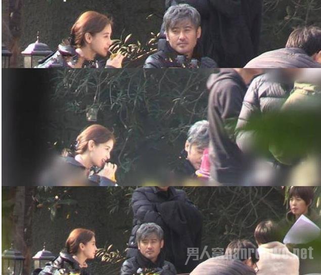 baby现场抽烟剔牙