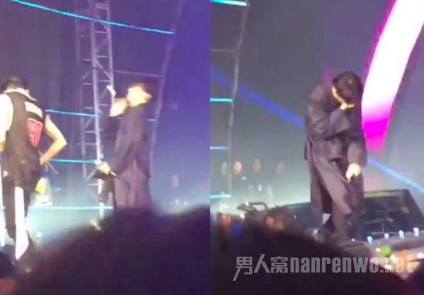 GOT7粉丝往台上扔东西