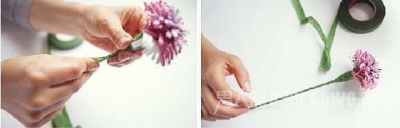 纸艺康乃馨手工纸花