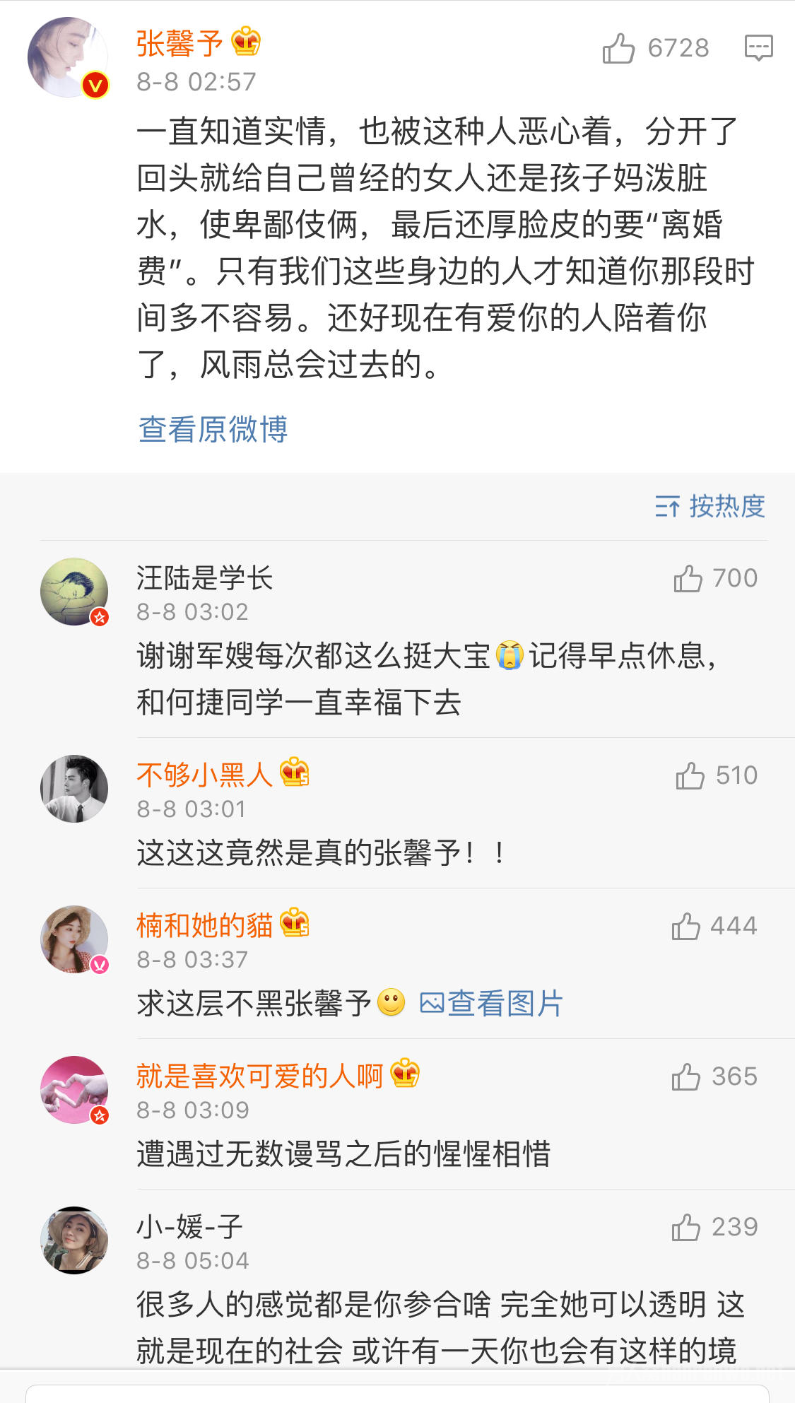 张馨予力挺何洁