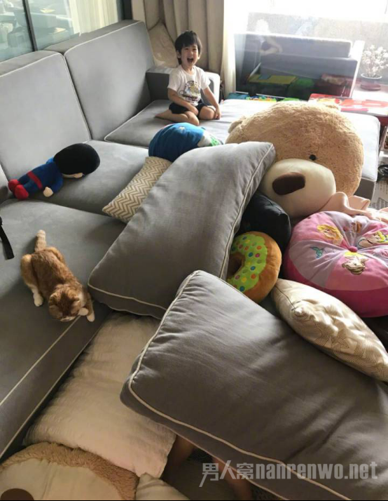 林志颖晒凌乱客厅