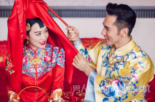 钟丽缇夫妇结婚照