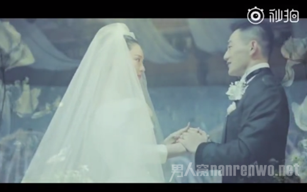 张馨予、何捷婚礼画面