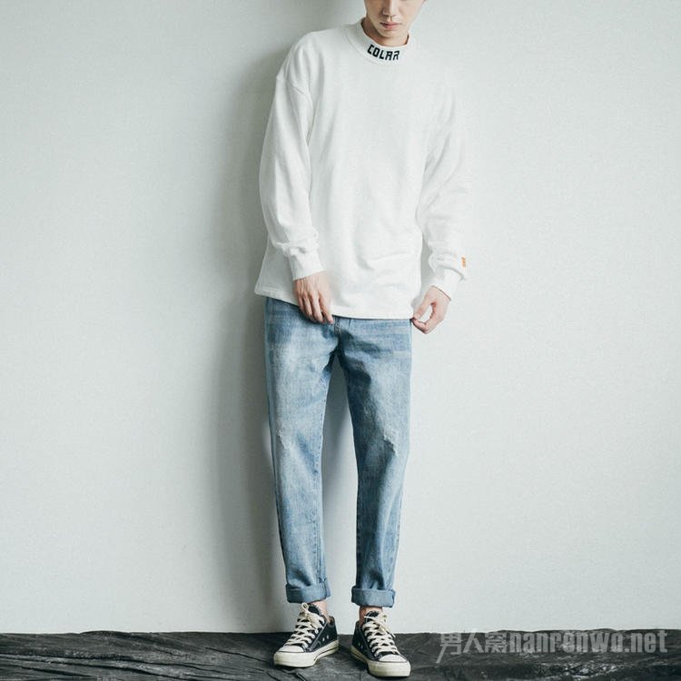 半高领打底衫 