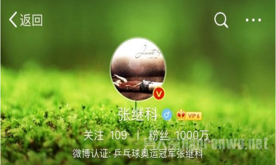 张继科微博关注人数