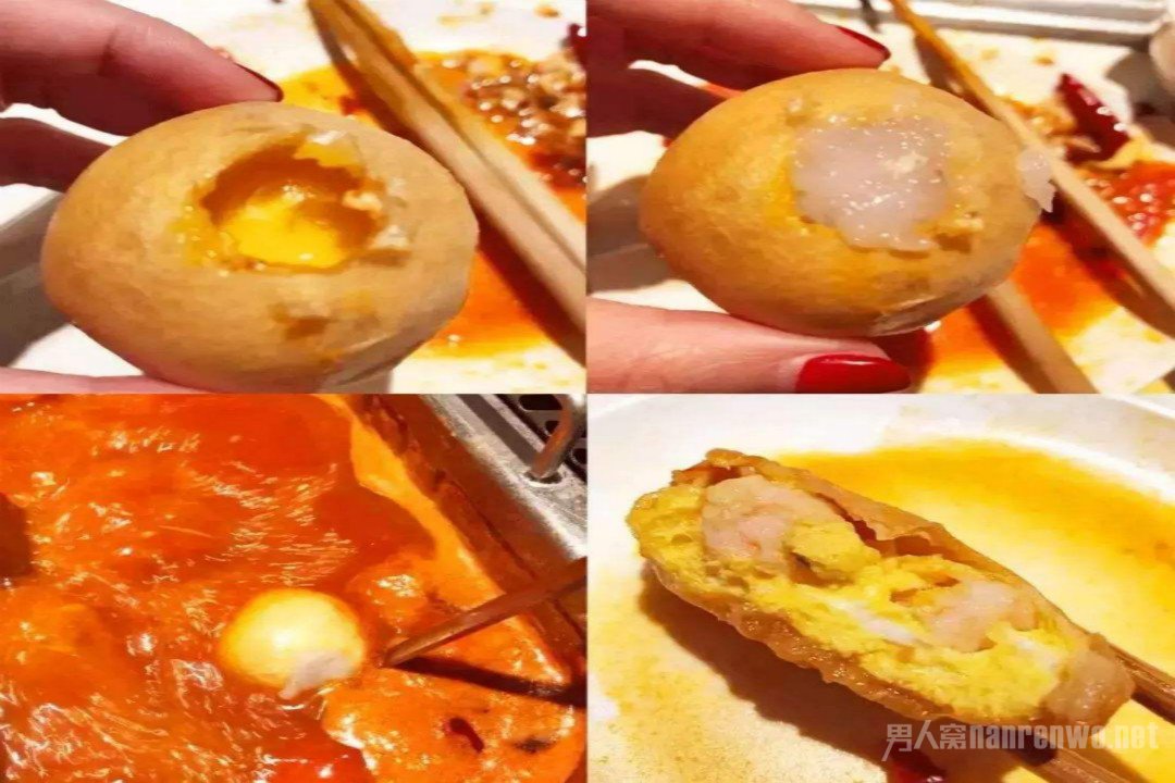 自制虾滑鸡蛋面筋球