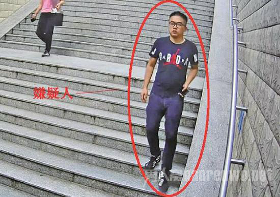 涉嫌猥亵的犯罪男子