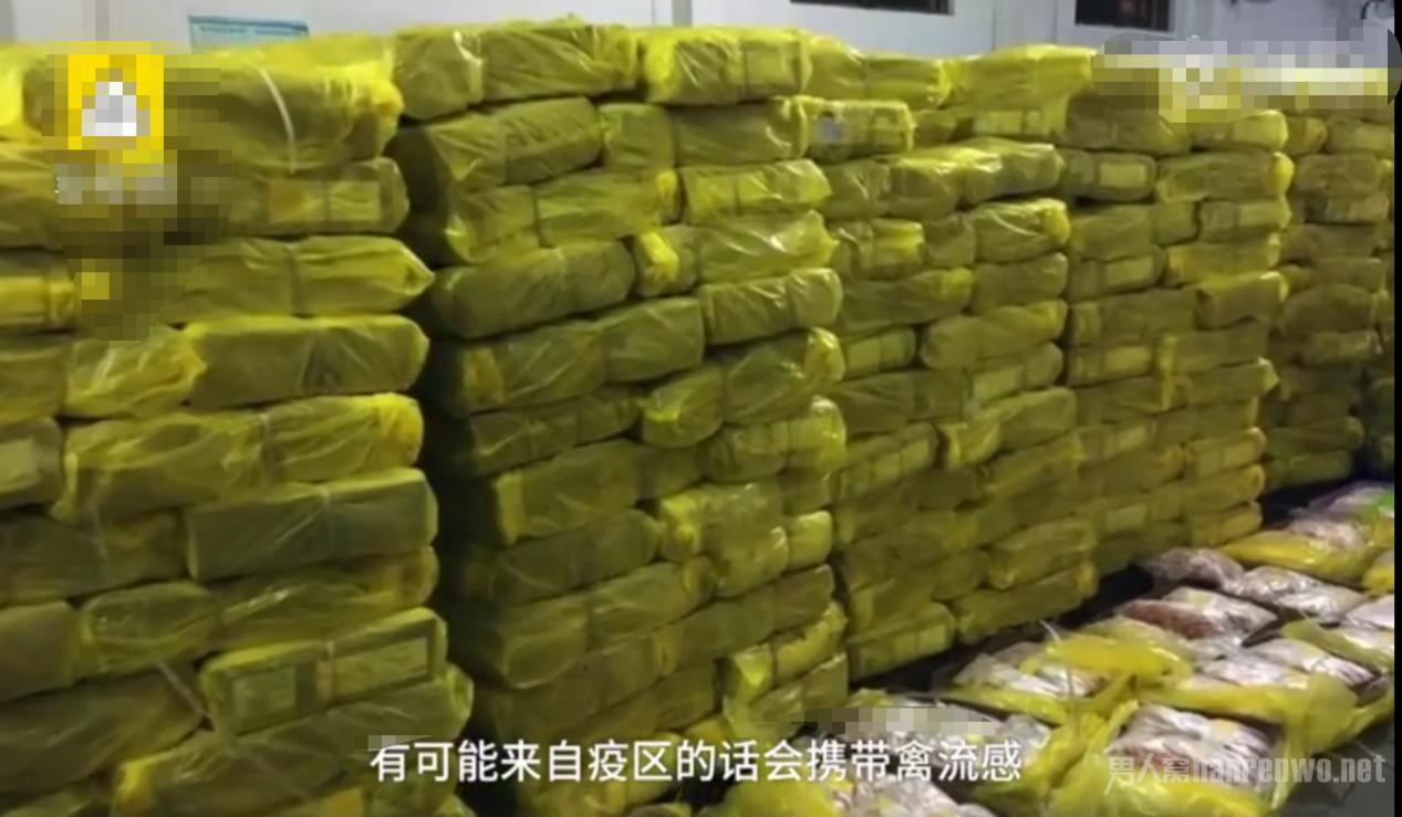 查获的鸡爪鸡翅