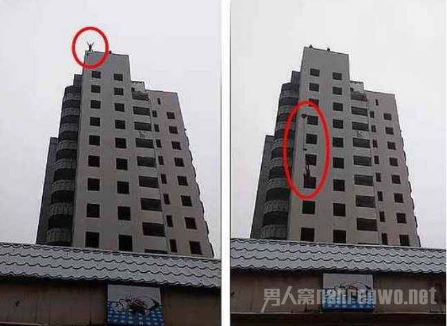 自制降落伞跳楼