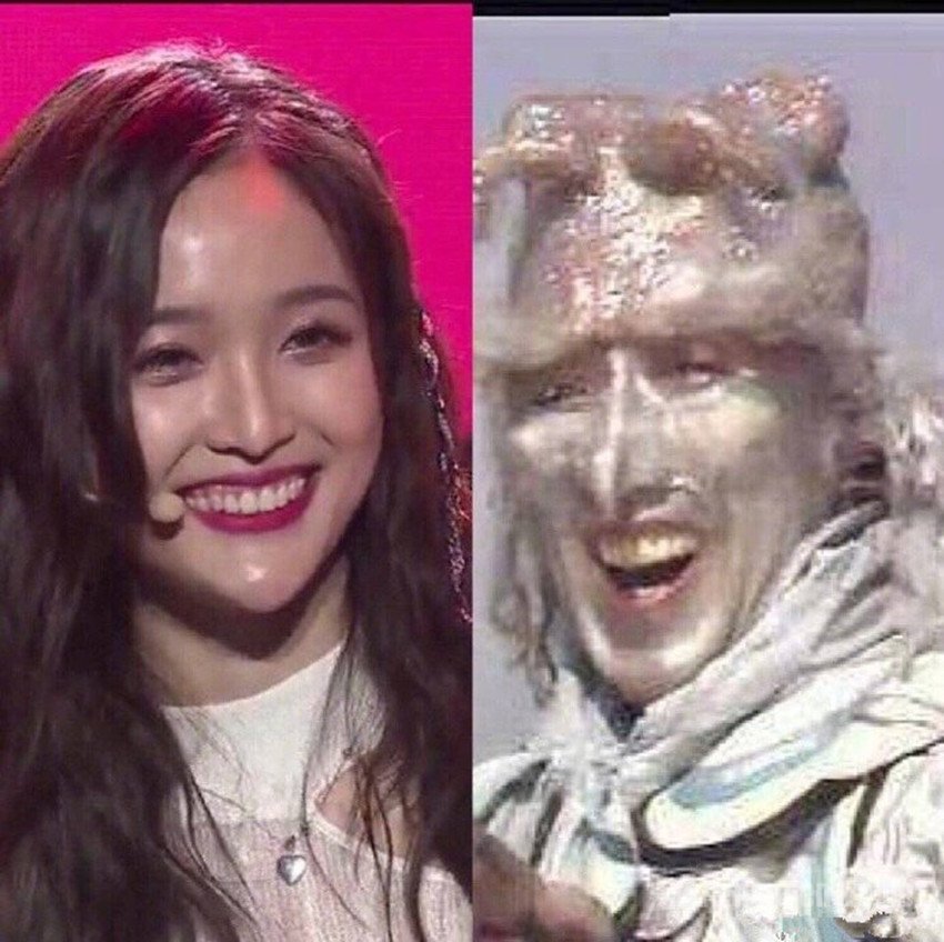 吴宣仪撞脸银角大王