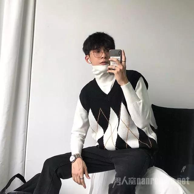 男士毛衣怎么穿显瘦显脸小