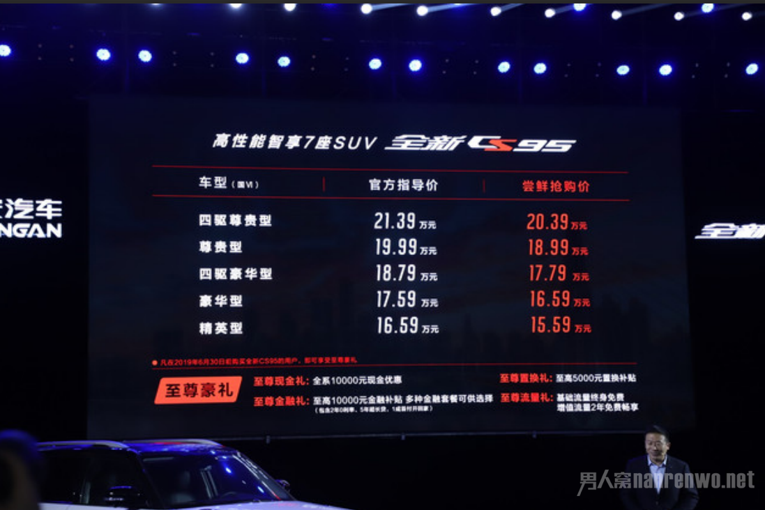 长安全新CS95上市