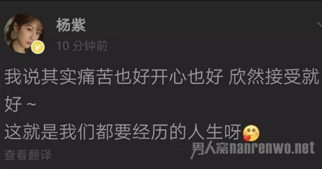 杨紫深夜发文秒删