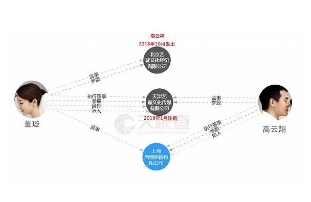 董璇高云翔无共同持股公司