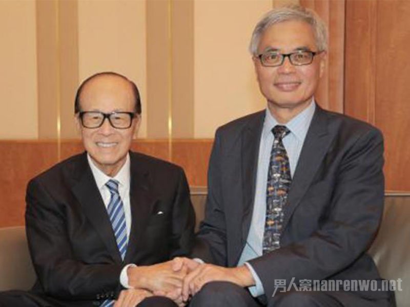 李嘉诚与史维教授合影
