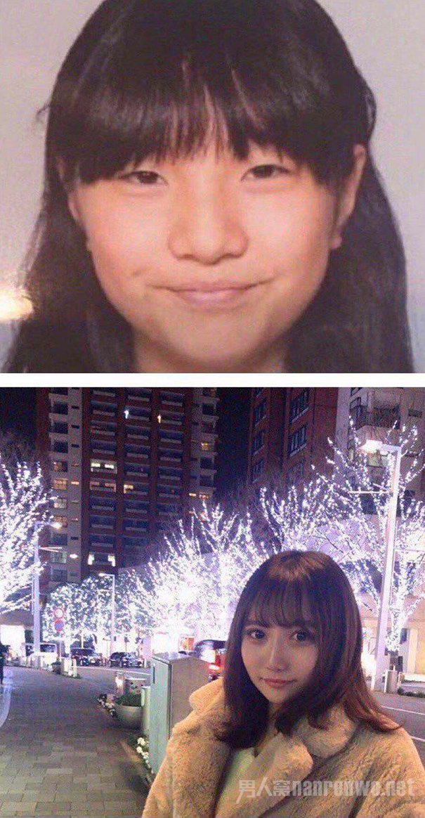 女主整容前后对比照