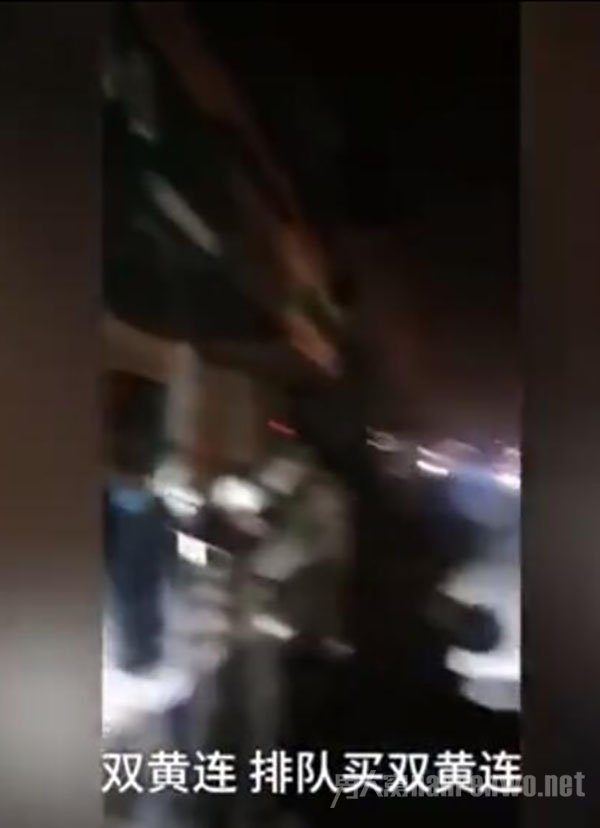 市民深夜排百米长队买双黄连
