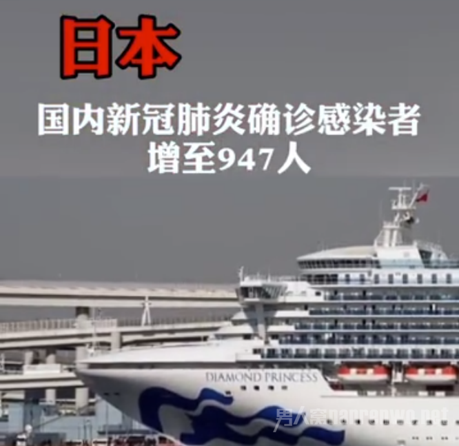 日本国内新冠肺炎确诊感染者共947人